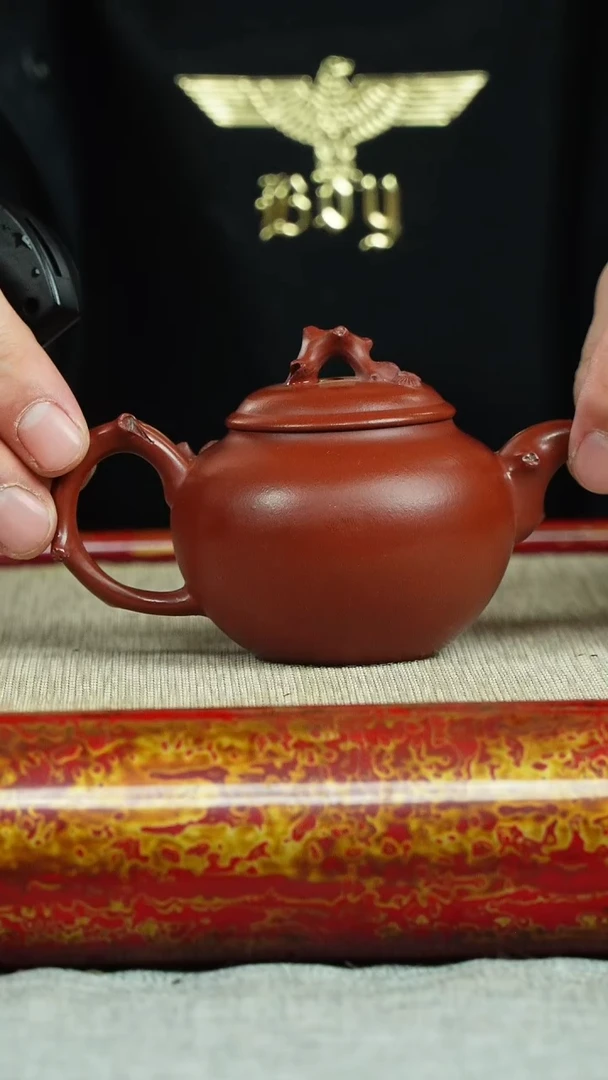 【闪购商品】紫砂茶杯柿圆松影 140cc 大红袍 魏加峰制