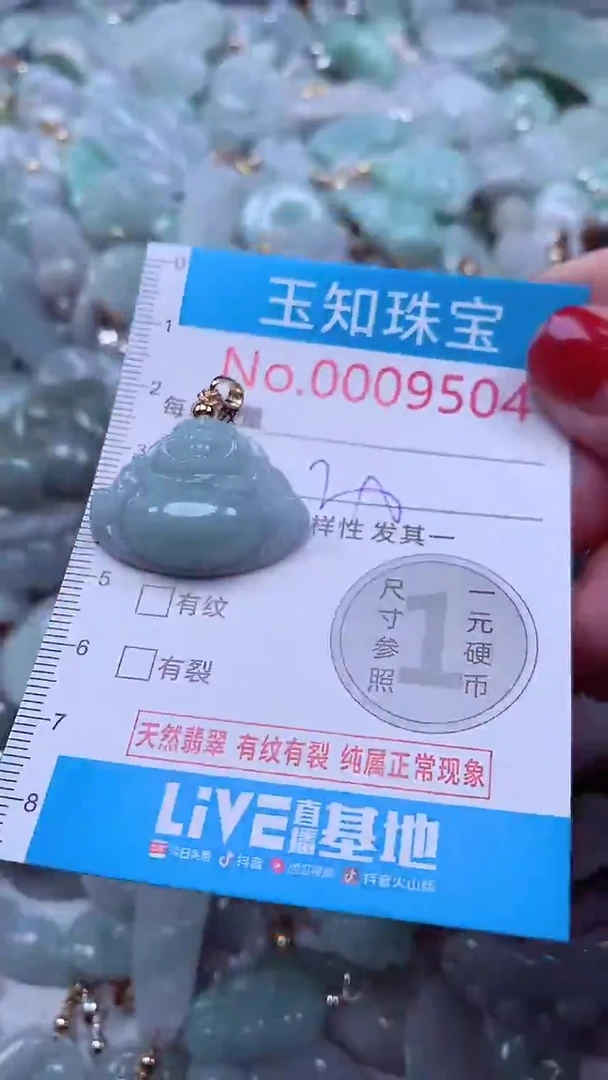 吊坠(不含链)未镶嵌翡翠9504