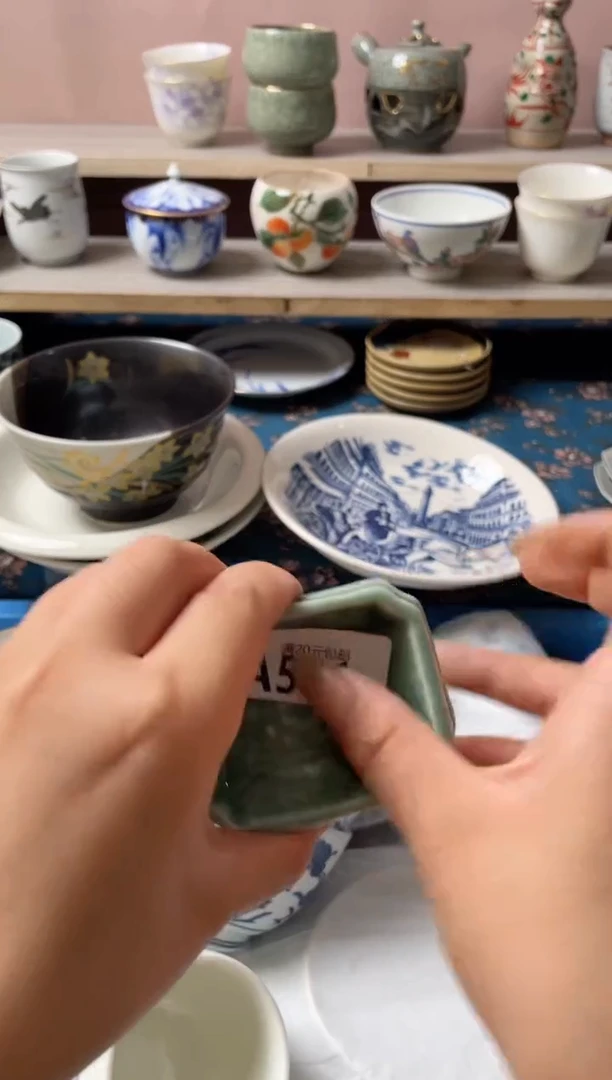 瓷片猫**茂瓷器瓷器A531