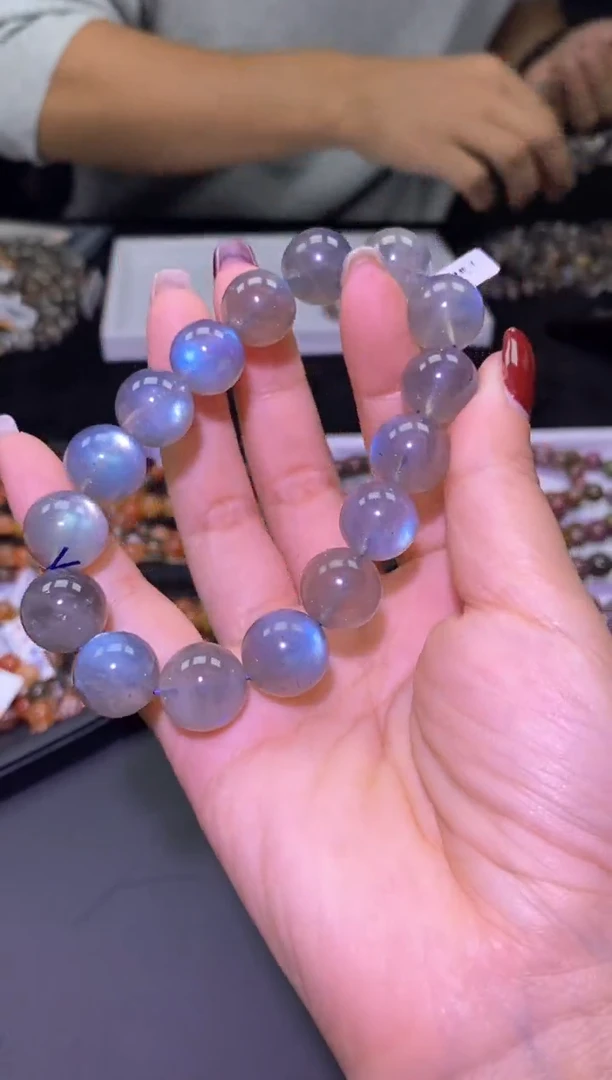 未镶嵌手链长石灰月光-A11-多样性发其一