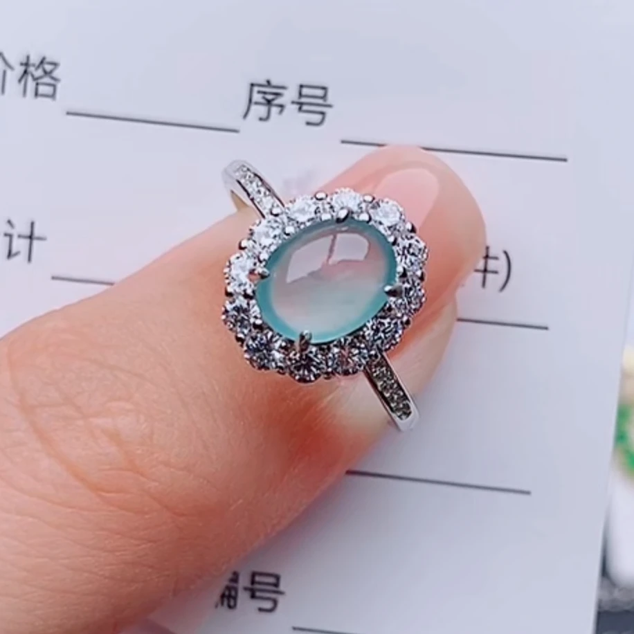 天然a货翡翠戒指