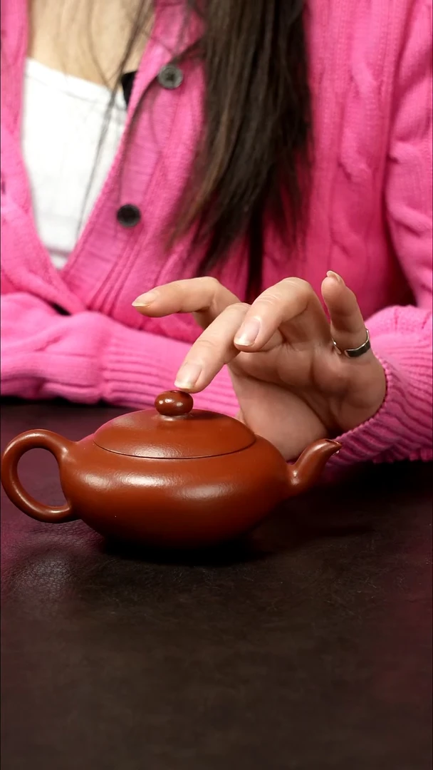 紫砂茶盘朱泥大红袍紫砂壶