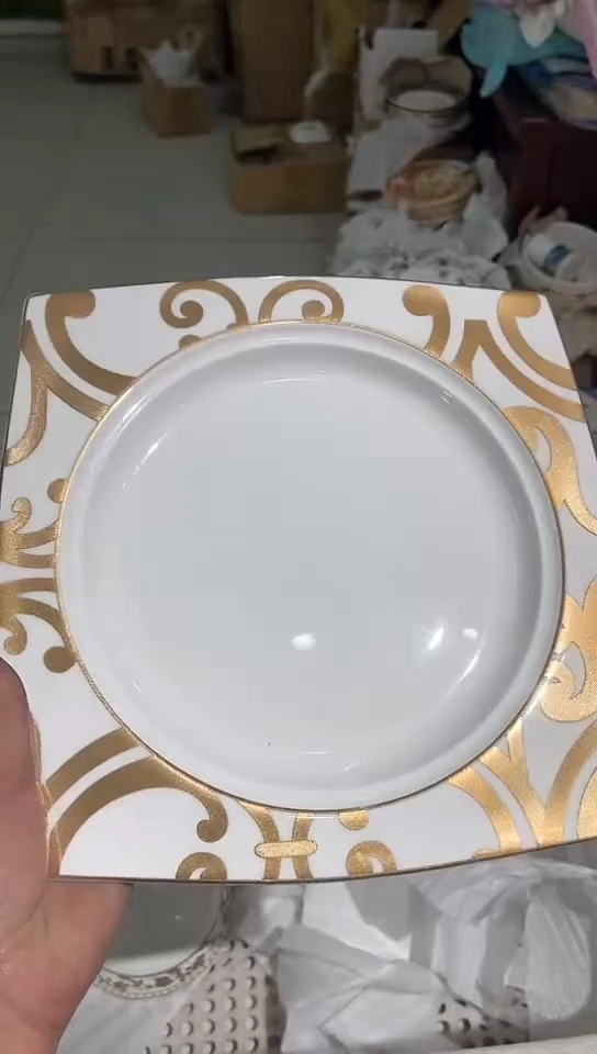 瓷隆达骨瓷10.5寸方盘