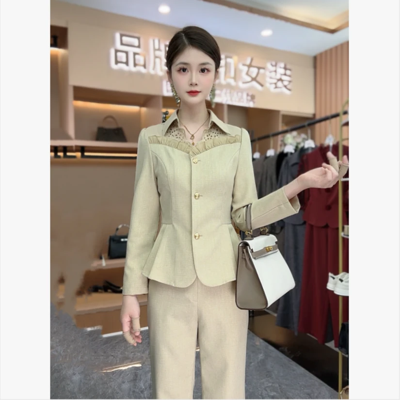 〈纪朵研〉1441休闲风休闲套装极简风春季裤子通勤风秋季时尚套装