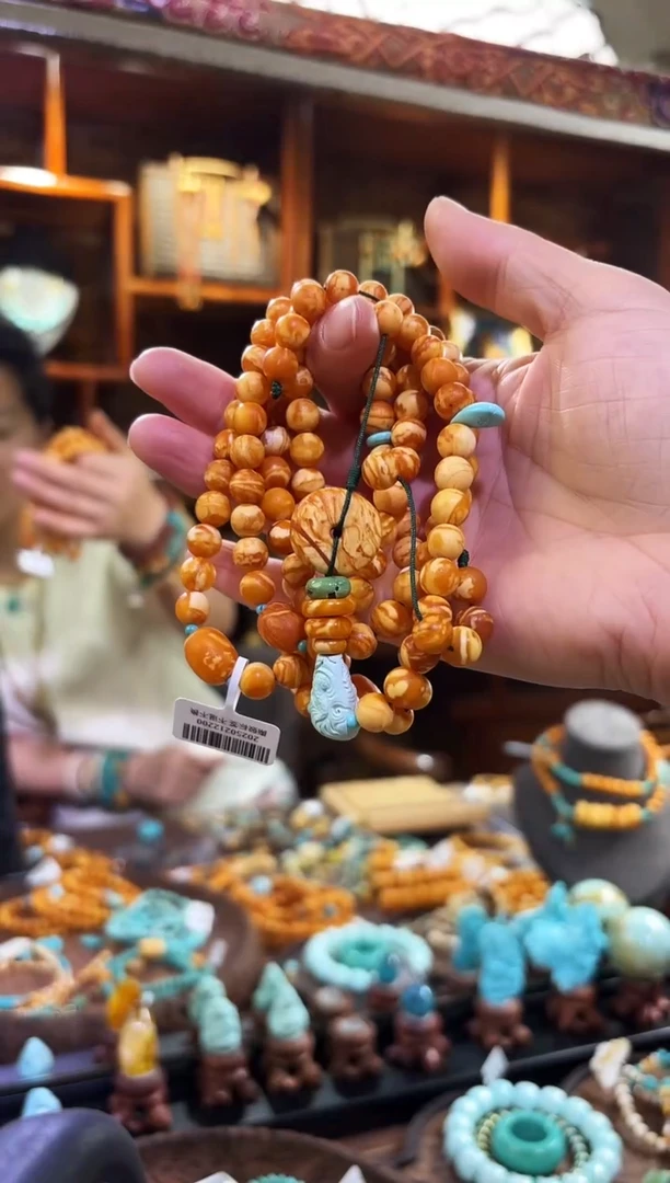 【闪购商品】琥珀颈饰未镶嵌108项链