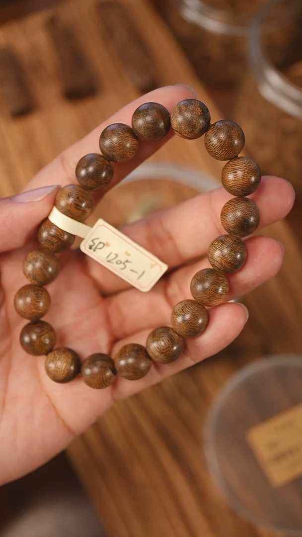 沉香手串金三角黑棋软丝1.17-12克sd1205