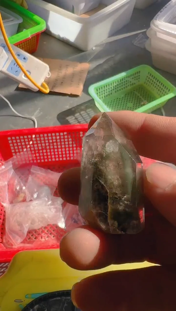 未镶嵌珠宝半成品水晶?*头木头，水晶