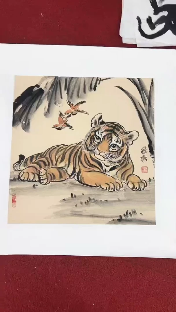 国画程冠潮/国画/花鸟