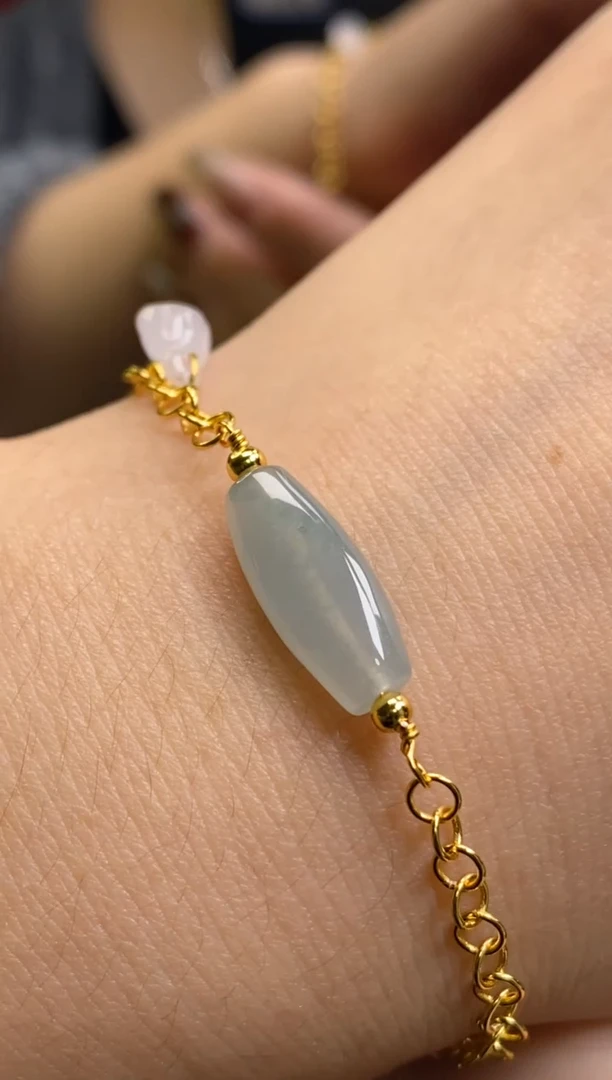 颈饰银S925镶嵌翡翠净货10650