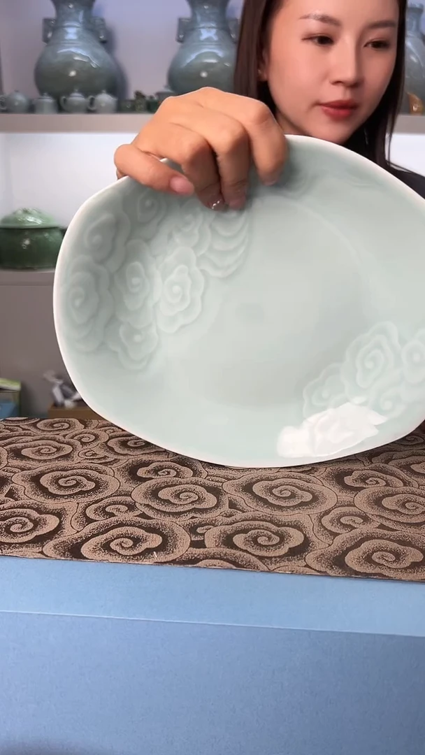 龙泉云间青瓷小米茶器
