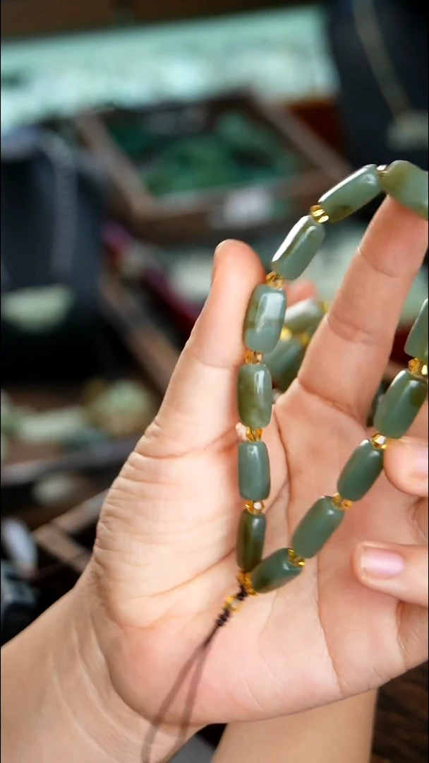 未镶嵌和田玉手机链002