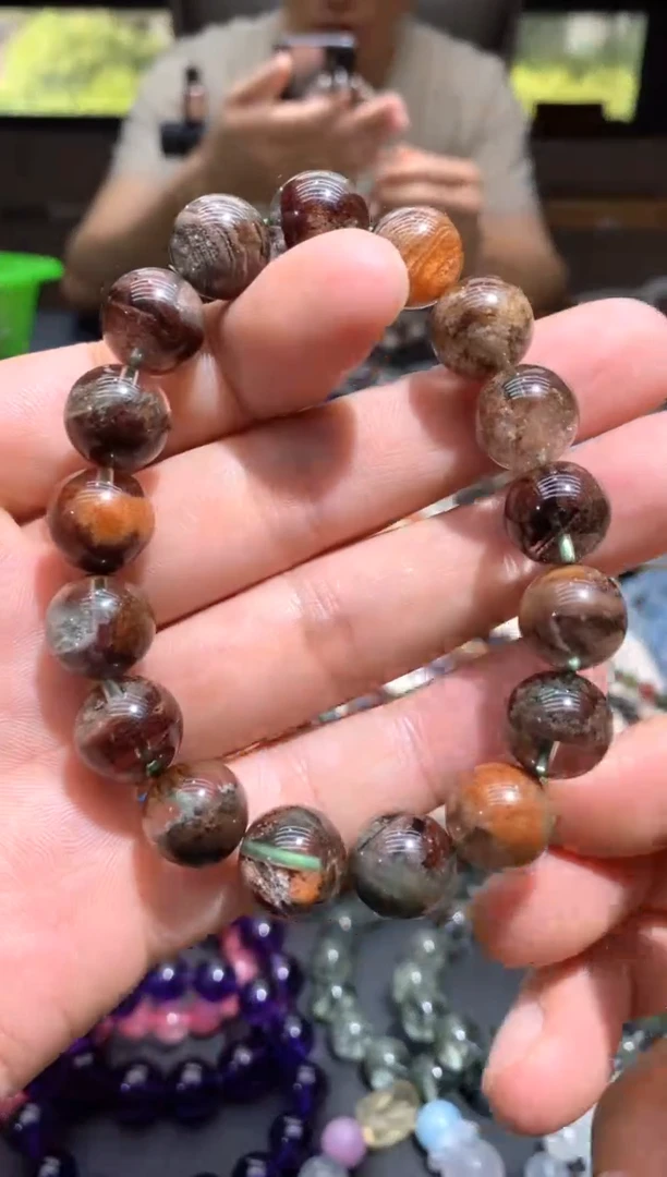 水晶手链未镶嵌S020彩幽灵手链