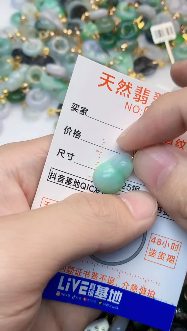 翡翠未镶嵌吊坠(不含链)          1