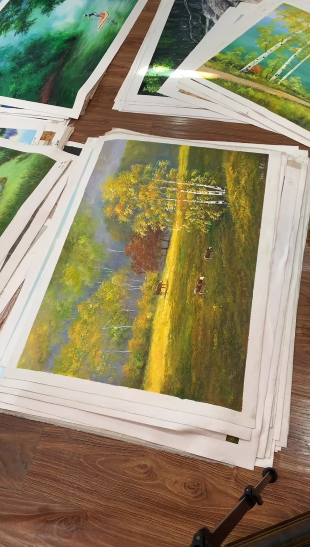 油画【55号】朝鲜原创手绘油画【功勋Ⅰ级画家丨孤品佳作】【顺丰包邮】
