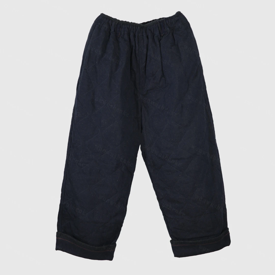 万物身客 垒土K2223 舒适牛仔绗缝棉裤