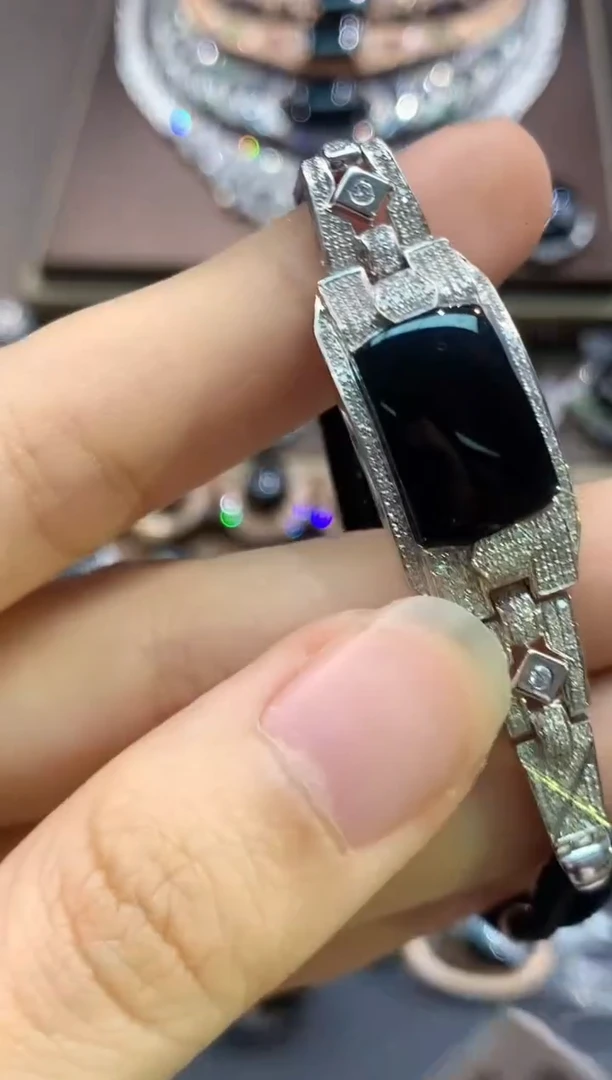 18K金镶嵌手镯翡翠C129