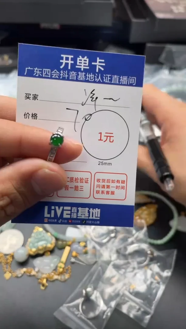 颈饰未镶嵌翡翠泽*挂件