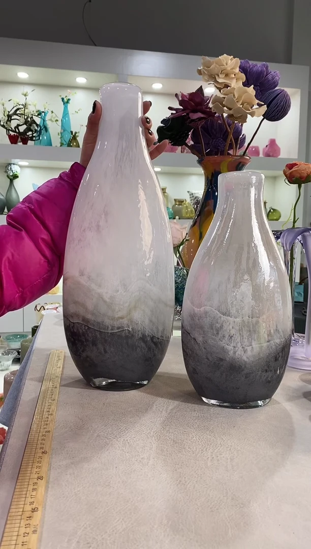 红**曳慕忆家手作琉璃花瓶瑕疵