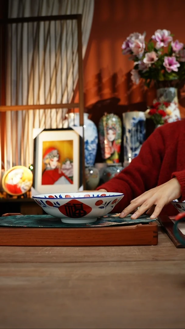 【简家甄选】景德镇设计师釉下手绘陶瓷