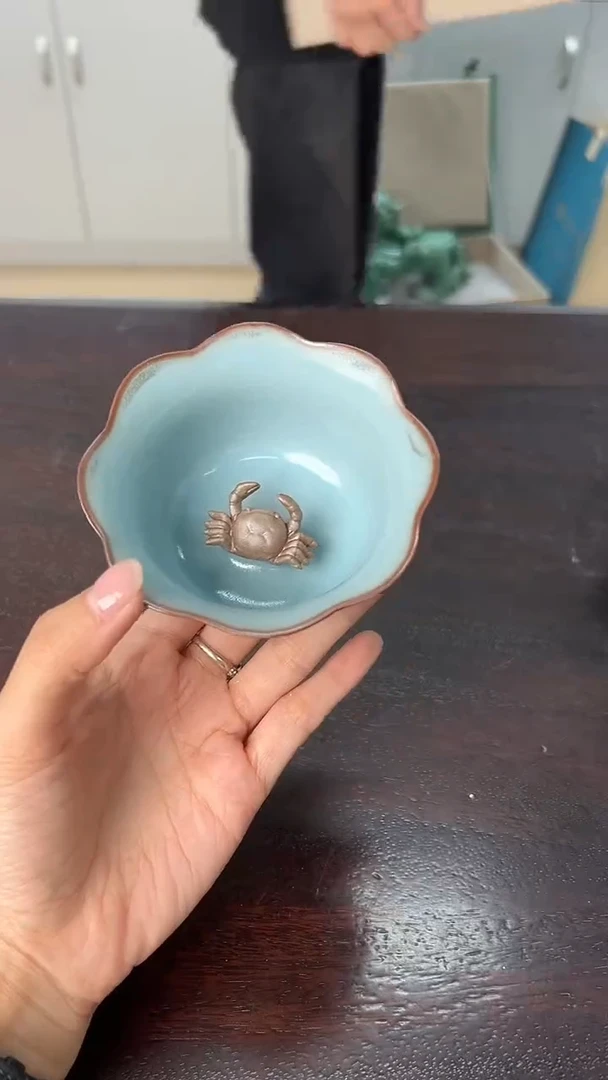 龙泉云间青瓷小米茶器