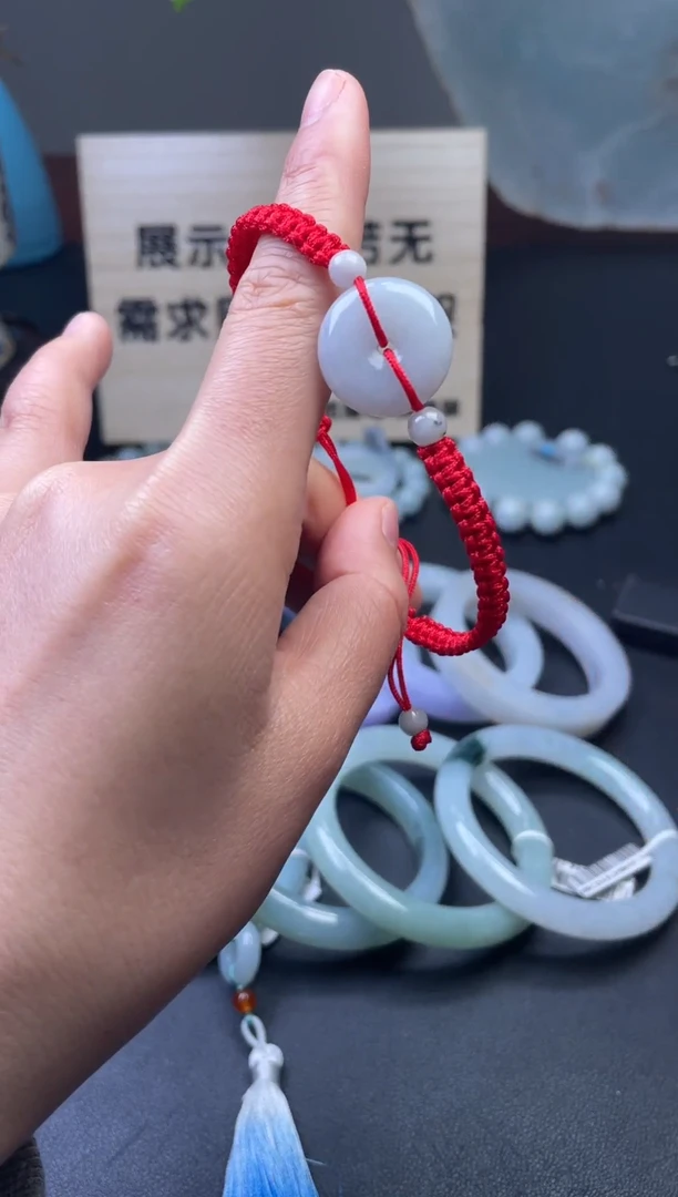 【闪购商品】翡翠手绳未镶嵌平安扣手绳（多样性发其一）