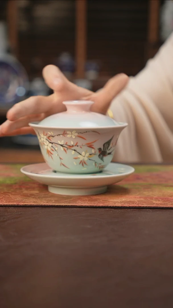 杯景德镇陶瓷杯碗柴烧多人