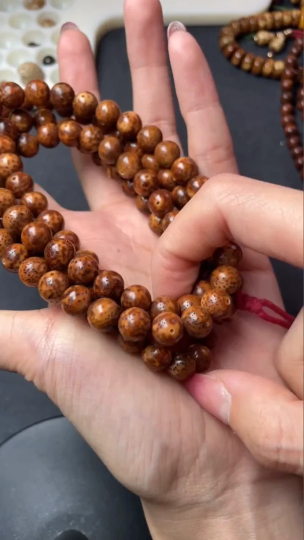 【闪购商品】星月菩提吊坠精工级中珀正圆9长串