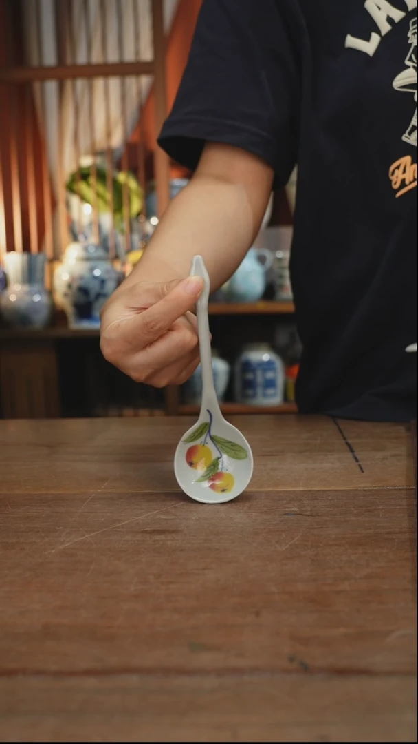 瓷片【简家甄选】景德镇设计师釉下手绘陶瓷餐具