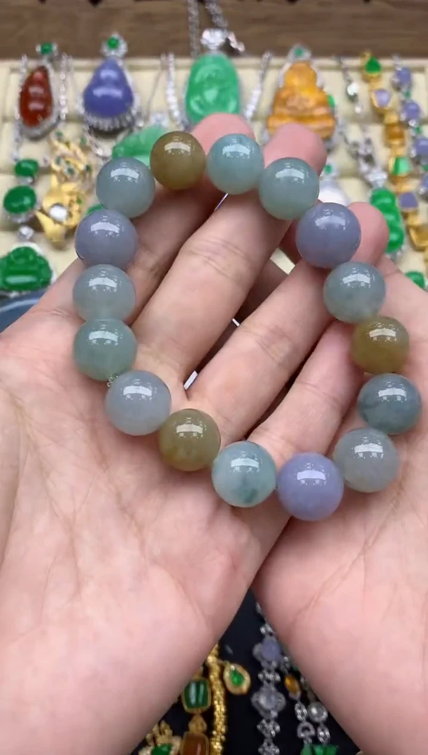 未镶嵌手链翡翠445-春日珠宝