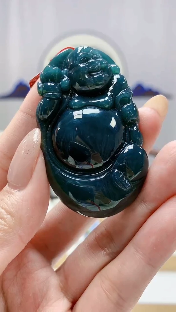 未镶嵌定制翡翠4852MM-毛货挂件55