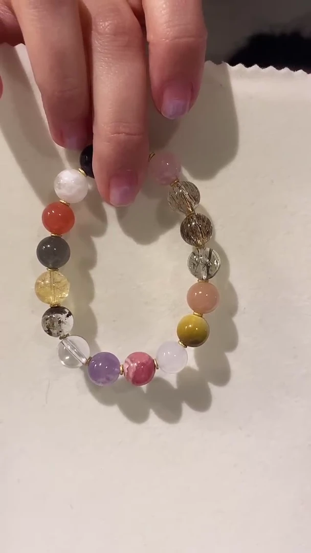 【闪购商品】水晶手链未镶嵌水晶多宝10+mm