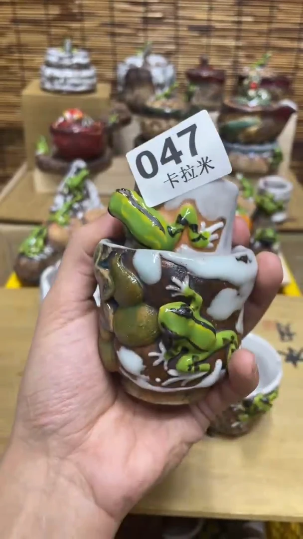 自****物047精美粗陶手工柴烧