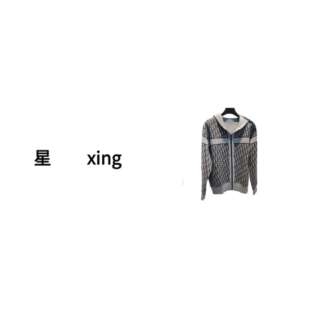 163-(单面)秋冬时尚新款连帽长袖拉链卫衣59094