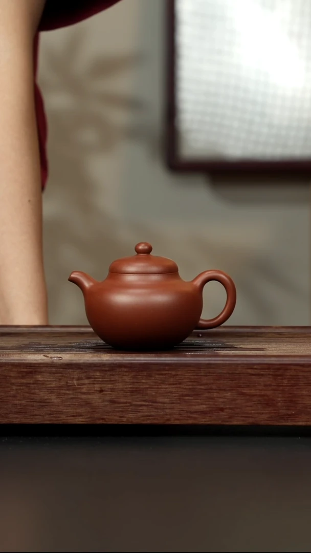 紫砂茶壶底槽清 柿圆 兴炽堂