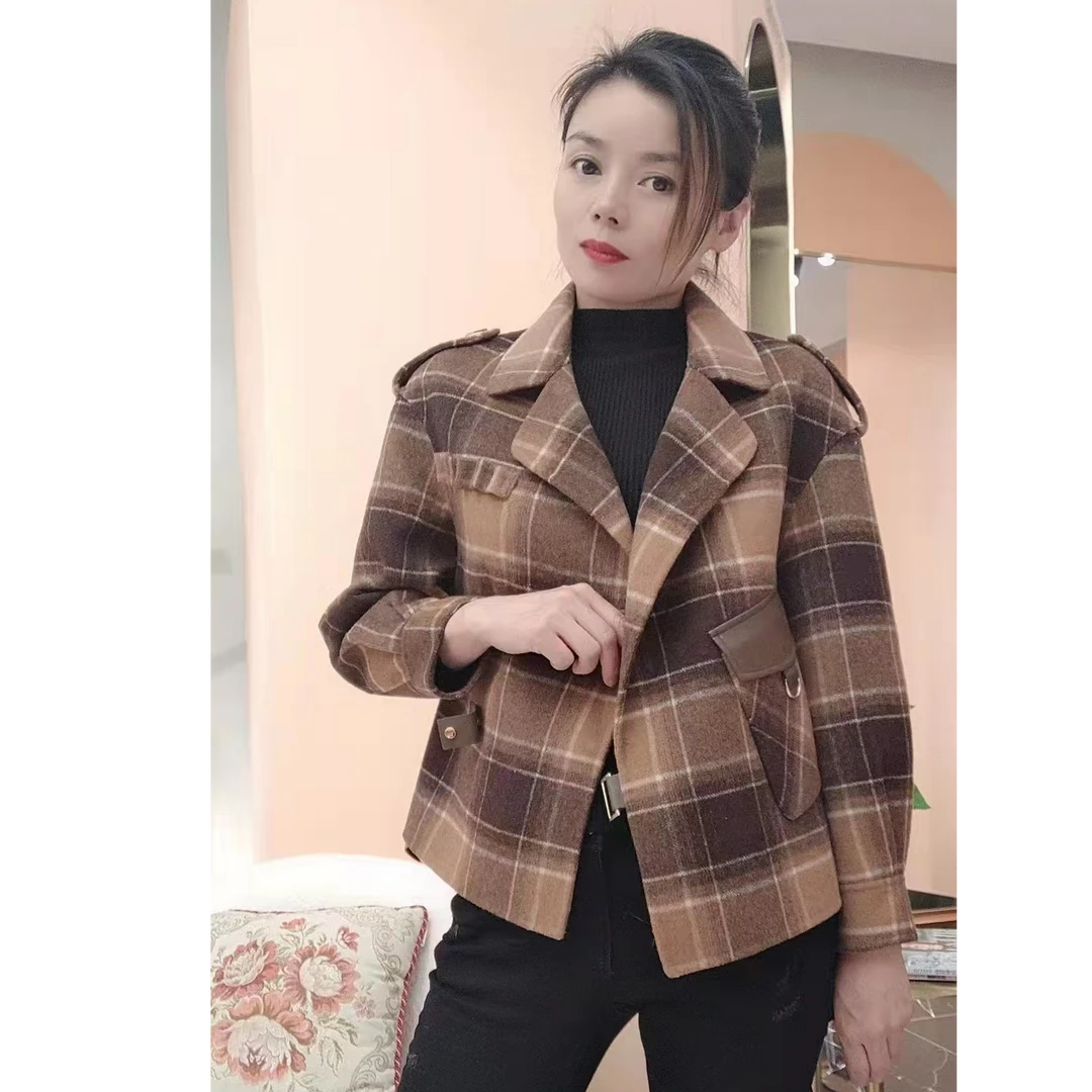 S680 2025时尚休闲百搭款毛呢外套E22DE832款