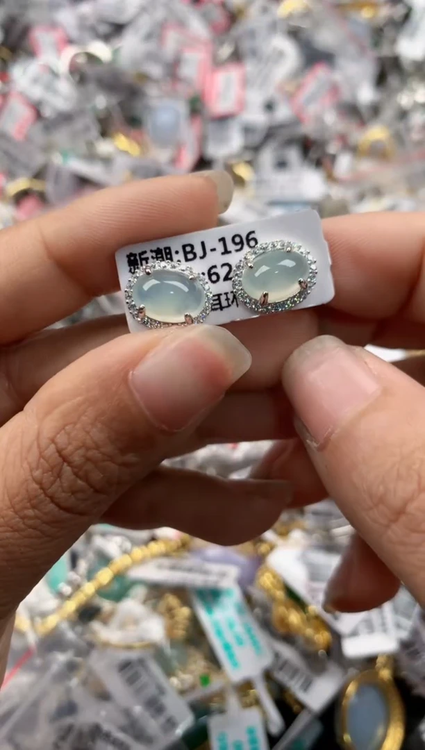 银S925镶嵌戒指翡翠444----2