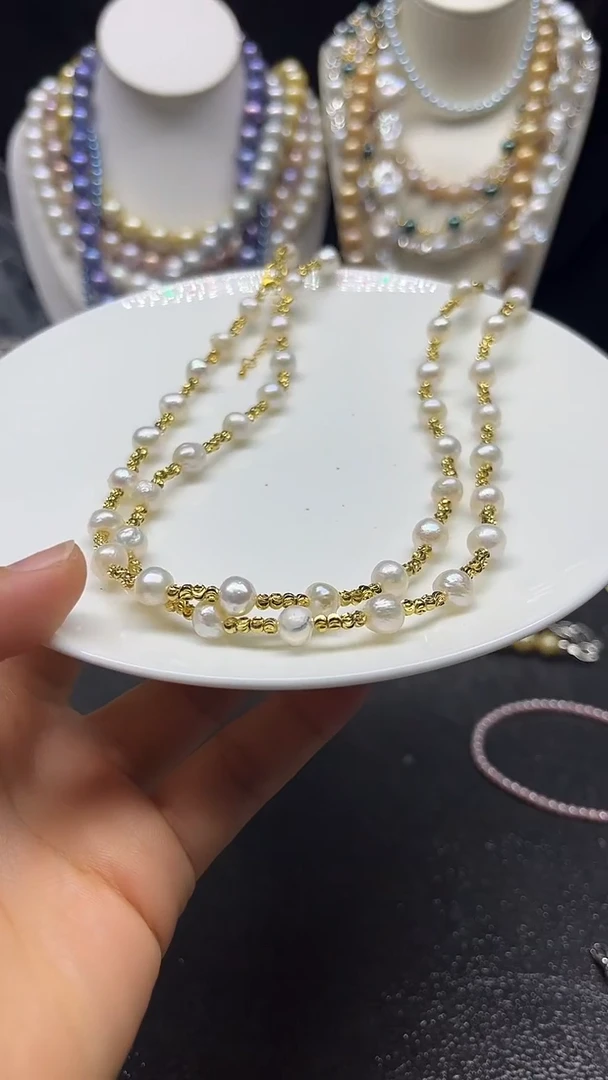 颈饰未镶嵌淡水珍珠多人