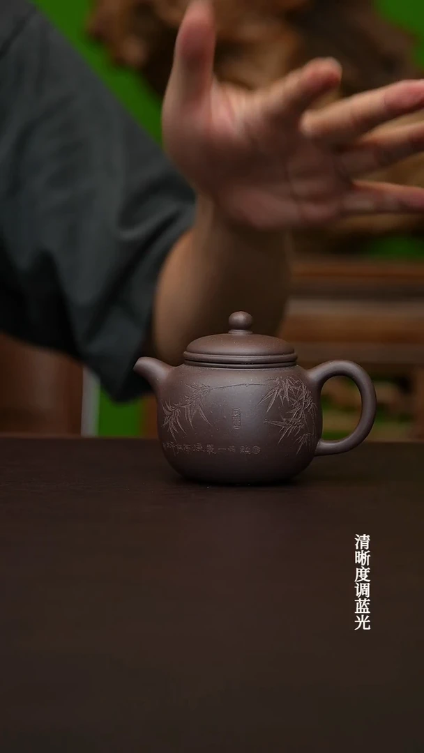 茶壶紫砂宜兴原矿紫泥半手工匏樽