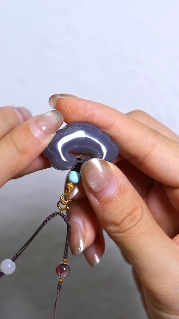 和田玉18K金镶嵌吊坠(不含链)吊坠（不含链）