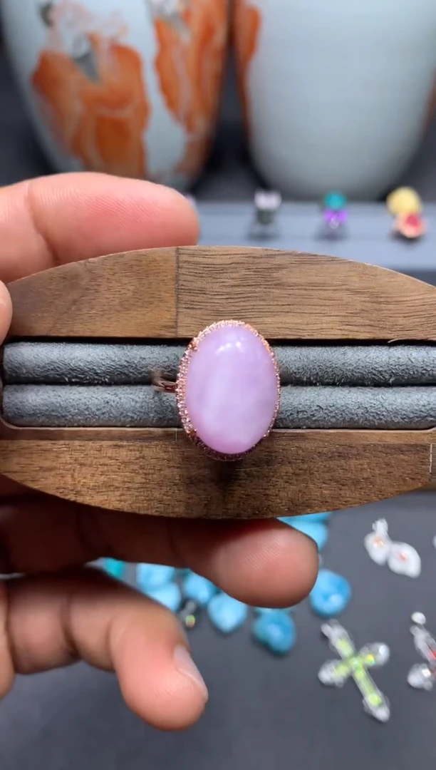 【闪购商品】锂辉石戒指未镶嵌W11（随机性发货只发一单）