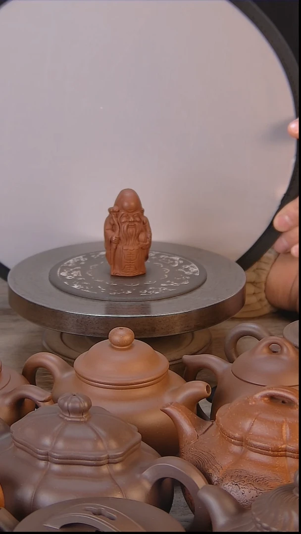 紫砂茶宠大红袍老寿星