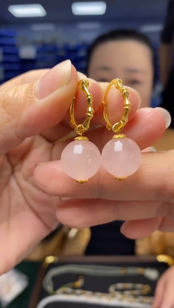 银S925镶嵌耳饰水晶K2526