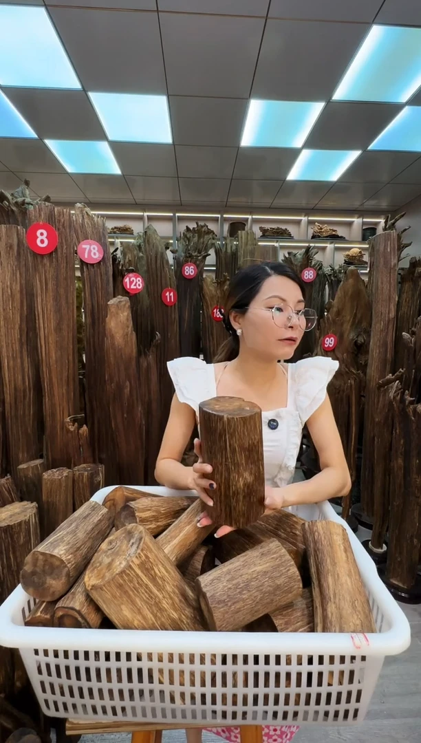 沉香碎屑沉香原料摆件工艺品一百以上带底座沉香