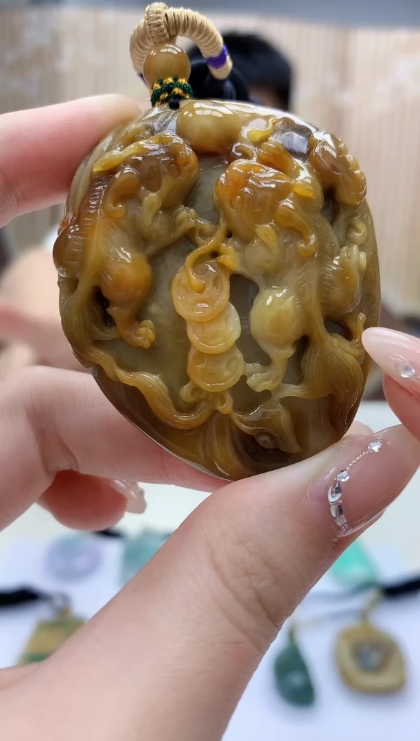 定制翡翠未镶嵌5028jw-毛货挂件83