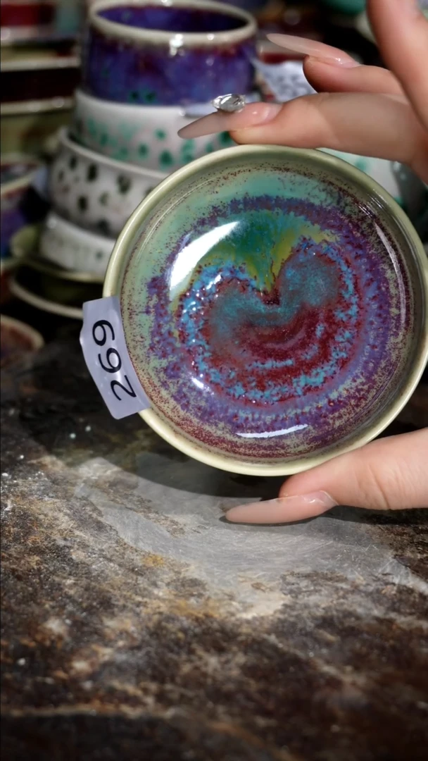 摆件精品窑变钧瓷茶器