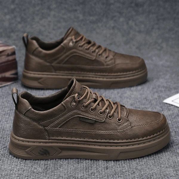 YEARCON/意尔康男鞋新款夏季薄款透气板鞋厚底运动休闲E53404624