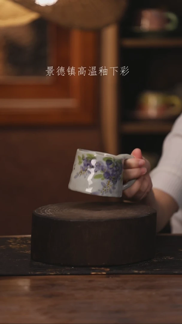 陶瓷景德镇高温釉下手绘陶瓷080