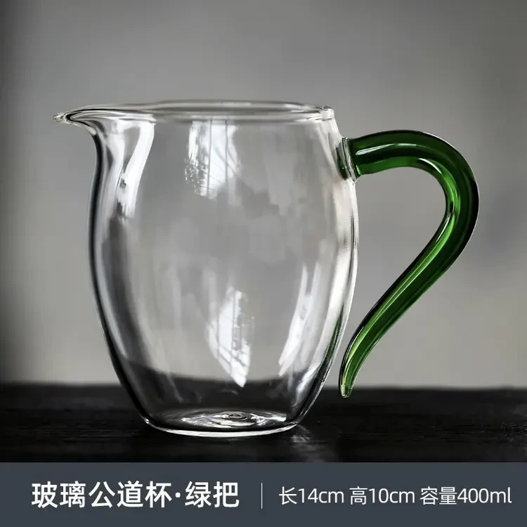 玻璃公道-绿把手 容量400ML