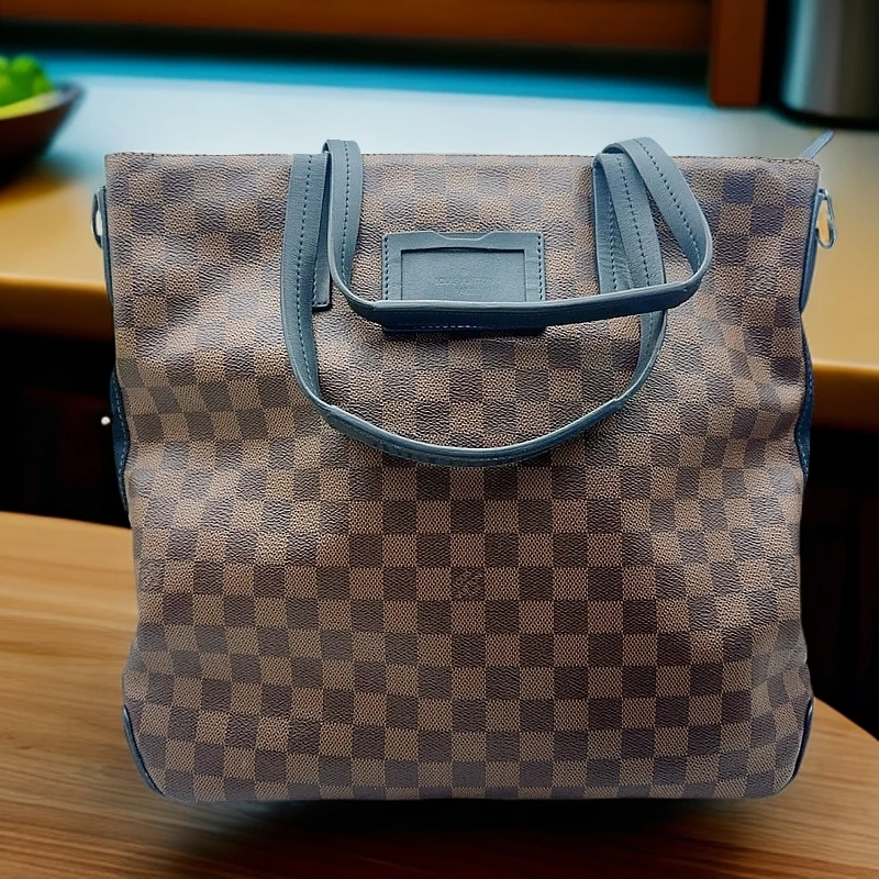95新 LouisVuitton/路易威登 棕棋盘格手提包 1150 4204
