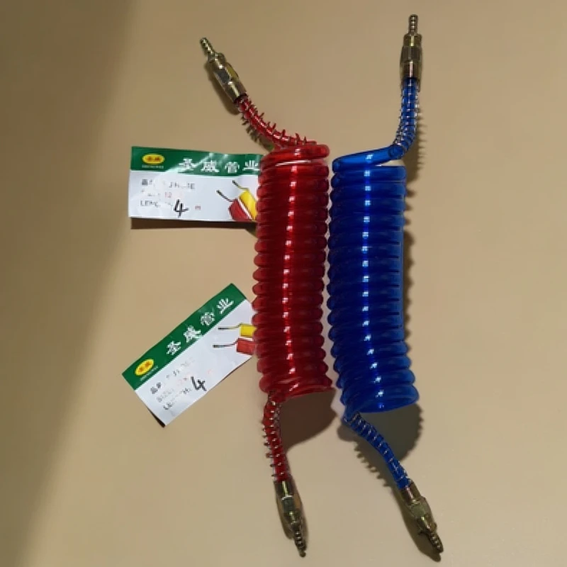 半挂车淋水器管子水刹淋水PU螺旋伸缩管挂车配件